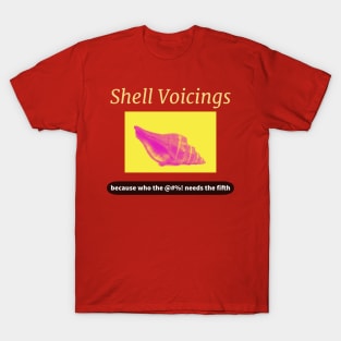 Shell Voicings Funny Jazz Musician Music Theory Piano Guitar Gift T-Shirt